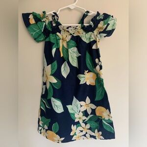 Off the shoulder Old Navy citrus floral dress, girls XS (5)